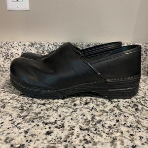 Men's DANSKO black leather clogs EUR 46 US 12.5 13  comfort shoes